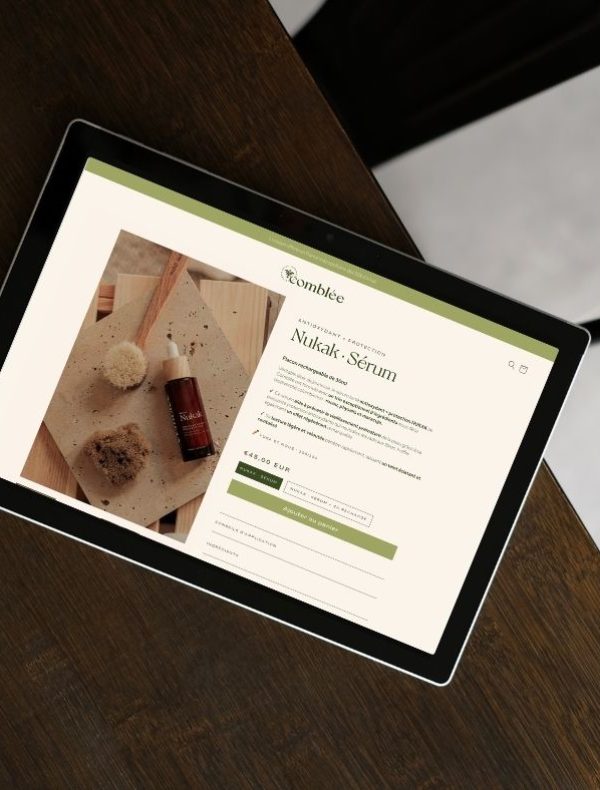 Brown Modern Webdesign Portfolio Tablet Mockup Facebook Post